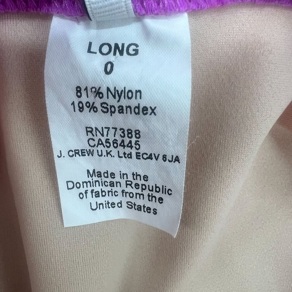 J. Crew Women Size 0 Long Purple Balconette One Piece Swimsuit - Picture 3 of 9
